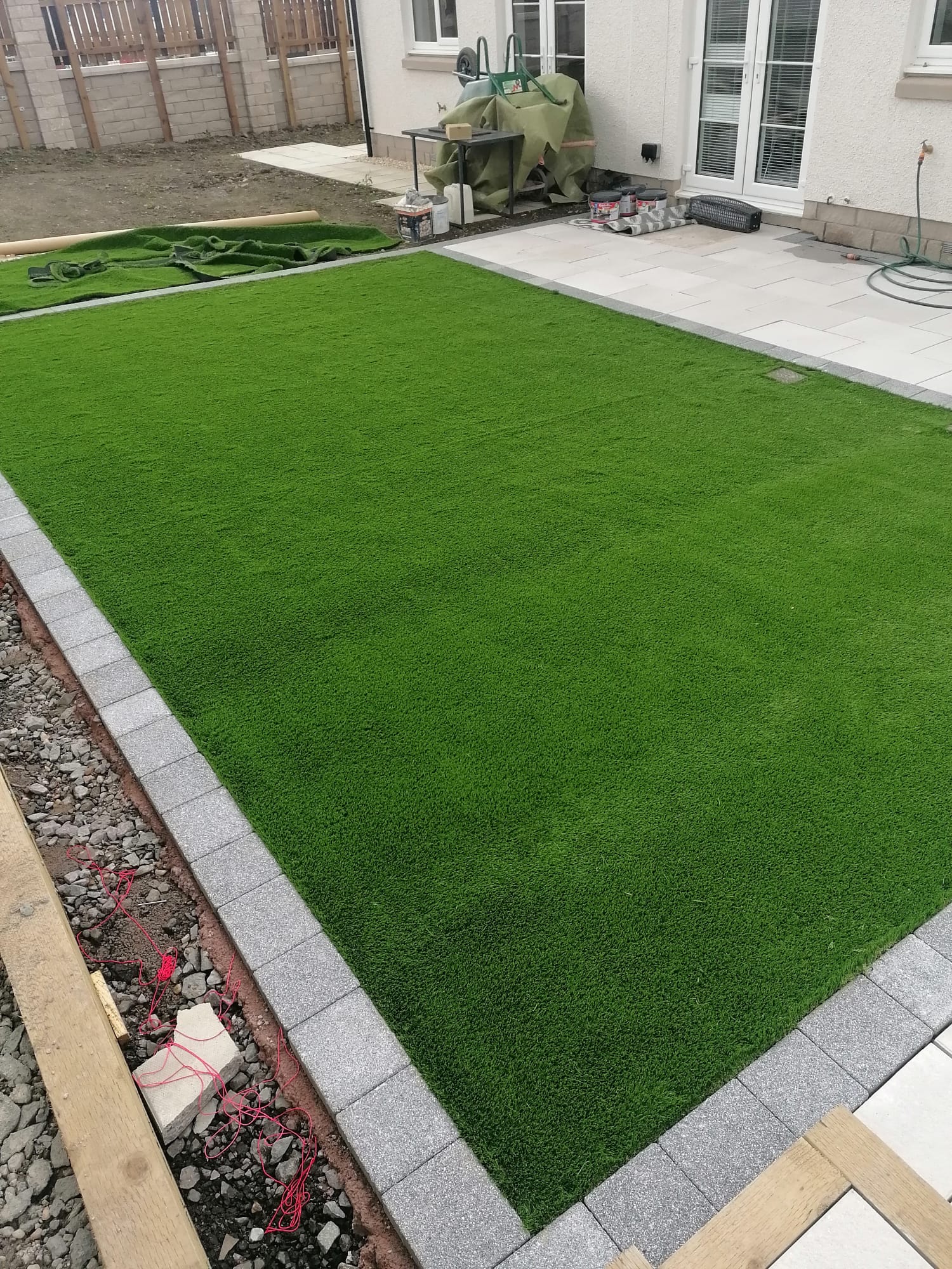 Garden with grass and landscaping